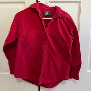 Woolrich red button up
